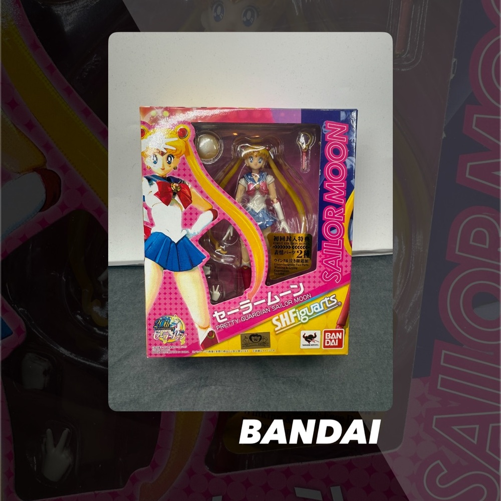 NIB Bandai S.H.Figuarts Sailor Moon – First Edition with Bonus Parts